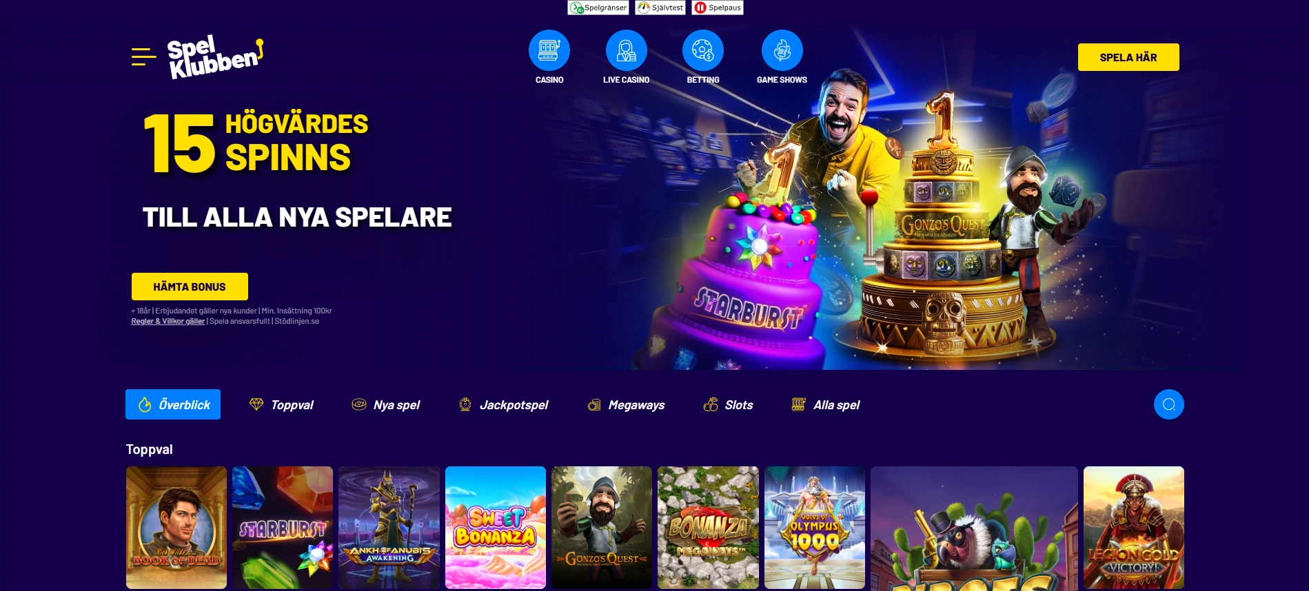 Ansvarsfullt spelande och självavstängning via spelpaus